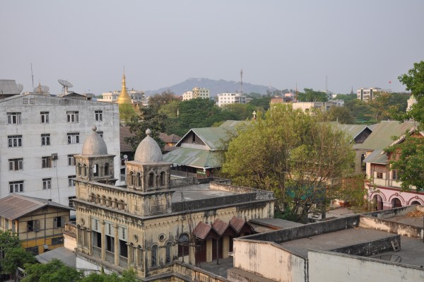 La vue depuis la terrasse de notre chambre