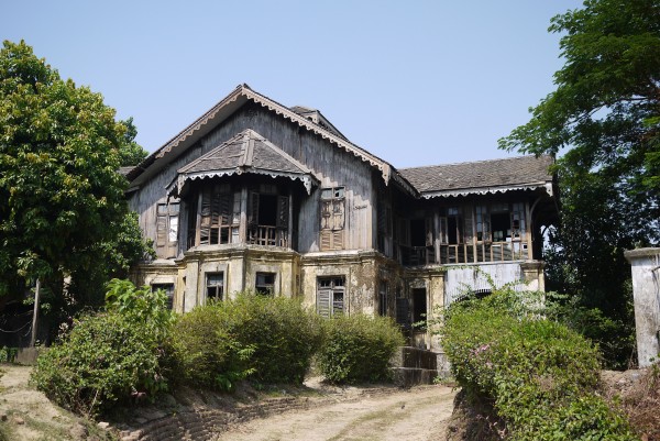 Les anciennes maisons bourgeoises de Rangoon