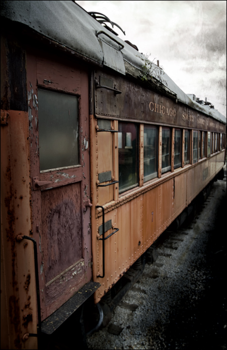 Vieux train abandonné