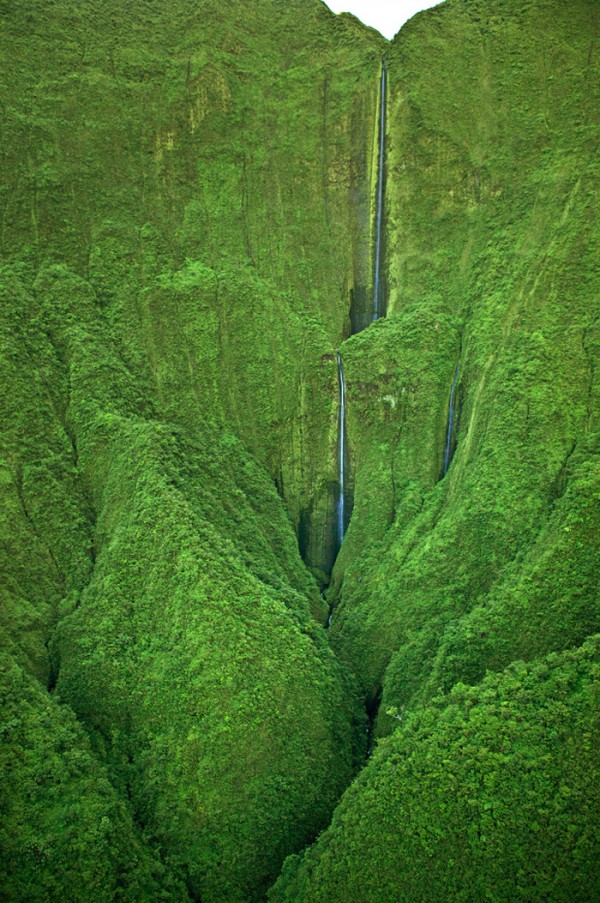 Les chutes d'Honokohau à Hawaï 