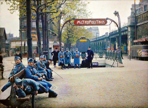 Paris - La station Auteuil en 1900 et en couleurs!