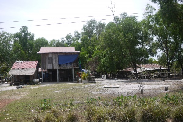 Maison typique de la campagne cambogienne