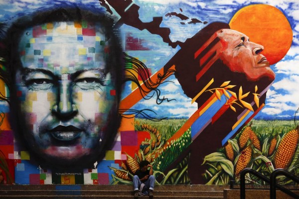 Hugo Chavez version Street Art au Venezuela 