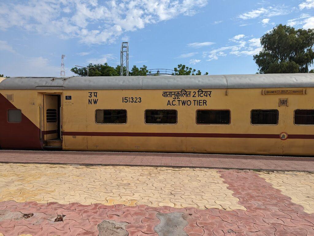 classes de voyage train couchette Inde